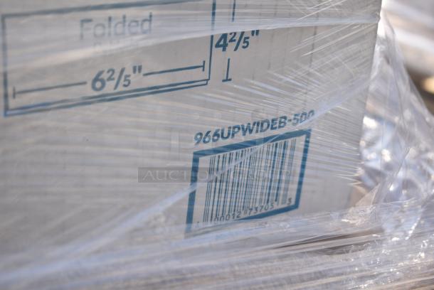 26 BRAND NEW! Items Including 500L1020W Choice White Hot Paper Cup Travel Lid for 10-24 oz. Standard Cups and 8 oz. Squat Cups - 1000/Case, 500CC16 Choice Clear PET Customizable Plastic Cold Cup - 16 oz. - 1000/Case, 5001N6001KR EcoChoice 10" x 12" Natural Kraft 1/4 Fold Luncheon Napkin - 6000/Case, 43318TRBU Choice 18" x 700' 40 lb. Premium White True Butcher Paper Roll, 130BKNIFEWP Choice 6 1/2" Individually Wrapped Medium Weight Black Polypropylene Plastic Knife - 1000/Case, 129MCS38B Choice 38 oz. Black Rectangular Microwavable Heavy Weight Container with Lid 8 3/4" x 6 1/4" x 2" - 150/Case. 26 Times Your Bid! - Image 8 of 15