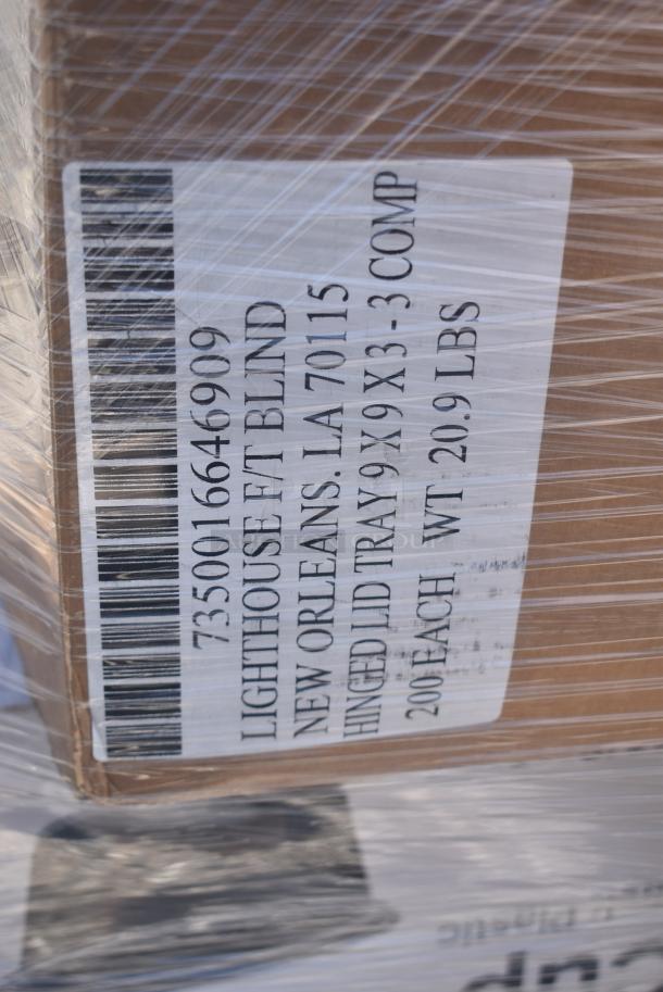 26 BRAND NEW! Items Including 500L1020W Choice White Hot Paper Cup Travel Lid for 10-24 oz. Standard Cups and 8 oz. Squat Cups - 1000/Case, 500CC16 Choice Clear PET Customizable Plastic Cold Cup - 16 oz. - 1000/Case, 5001N6001KR EcoChoice 10" x 12" Natural Kraft 1/4 Fold Luncheon Napkin - 6000/Case, 43318TRBU Choice 18" x 700' 40 lb. Premium White True Butcher Paper Roll, 130BKNIFEWP Choice 6 1/2" Individually Wrapped Medium Weight Black Polypropylene Plastic Knife - 1000/Case, 129MCS38B Choice 38 oz. Black Rectangular Microwavable Heavy Weight Container with Lid 8 3/4" x 6 1/4" x 2" - 150/Case. 26 Times Your Bid! - Image 10 of 15
