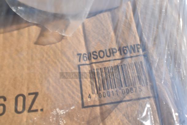 26 BRAND NEW! Items Including 500L1020W Choice White Hot Paper Cup Travel Lid for 10-24 oz. Standard Cups and 8 oz. Squat Cups - 1000/Case, 500CC16 Choice Clear PET Customizable Plastic Cold Cup - 16 oz. - 1000/Case, 5001N6001KR EcoChoice 10" x 12" Natural Kraft 1/4 Fold Luncheon Napkin - 6000/Case, 43318TRBU Choice 18" x 700' 40 lb. Premium White True Butcher Paper Roll, 130BKNIFEWP Choice 6 1/2" Individually Wrapped Medium Weight Black Polypropylene Plastic Knife - 1000/Case, 129MCS38B Choice 38 oz. Black Rectangular Microwavable Heavy Weight Container with Lid 8 3/4" x 6 1/4" x 2" - 150/Case. 26 Times Your Bid! - Image 11 of 15