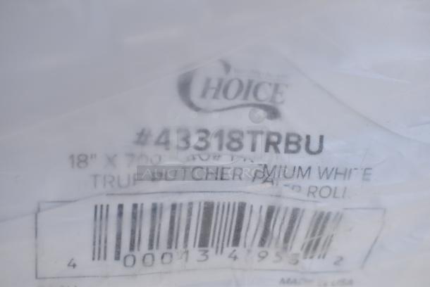 26 BRAND NEW! Items Including 500L1020W Choice White Hot Paper Cup Travel Lid for 10-24 oz. Standard Cups and 8 oz. Squat Cups - 1000/Case, 500CC16 Choice Clear PET Customizable Plastic Cold Cup - 16 oz. - 1000/Case, 5001N6001KR EcoChoice 10" x 12" Natural Kraft 1/4 Fold Luncheon Napkin - 6000/Case, 43318TRBU Choice 18" x 700' 40 lb. Premium White True Butcher Paper Roll, 130BKNIFEWP Choice 6 1/2" Individually Wrapped Medium Weight Black Polypropylene Plastic Knife - 1000/Case, 129MCS38B Choice 38 oz. Black Rectangular Microwavable Heavy Weight Container with Lid 8 3/4" x 6 1/4" x 2" - 150/Case. 26 Times Your Bid! - Image 12 of 15