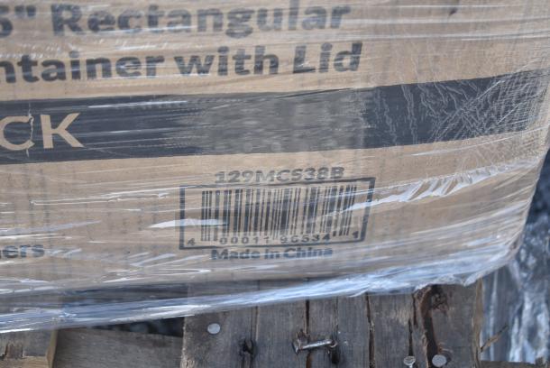 26 BRAND NEW! Items Including 500L1020W Choice White Hot Paper Cup Travel Lid for 10-24 oz. Standard Cups and 8 oz. Squat Cups - 1000/Case, 500CC16 Choice Clear PET Customizable Plastic Cold Cup - 16 oz. - 1000/Case, 5001N6001KR EcoChoice 10" x 12" Natural Kraft 1/4 Fold Luncheon Napkin - 6000/Case, 43318TRBU Choice 18" x 700' 40 lb. Premium White True Butcher Paper Roll, 130BKNIFEWP Choice 6 1/2" Individually Wrapped Medium Weight Black Polypropylene Plastic Knife - 1000/Case, 129MCS38B Choice 38 oz. Black Rectangular Microwavable Heavy Weight Container with Lid 8 3/4" x 6 1/4" x 2" - 150/Case. 26 Times Your Bid! - Image 15 of 15