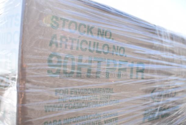 26 BRAND NEW! Items Including 127CH08F Choice 8 oz. Clear RPET Tall Hinged Deli Container - 200/Case, 433NHT101H Choice 1/6 Standard Size White "Thank You" Medium-Duty Plastic T-Shirt Bag - 1000/Case, 500L1020B Choice Black Hot Paper Cup Travel Lid for 10-24 oz. Standard Cups and 8 oz. Squat Cups - 1000/Case, 129MCR16B Choice 16 oz. Black 6 1/4" Round Microwavable Heavy Weight Container with Lid - 150/Case, 127P100C Choice 1 oz. Clear Plastic Souffle Cup / Portion Cup - 2500/Case, 394385L Noble Products Powder-Free Disposable Latex Gloves for Foodservice - 1000/Case, 130BFORKWP Choice Individually Wrapped Medium Weight Black Polypropylene Plastic Fork - 1000/Case. 26 Times Your Bid! - Image 5 of 15