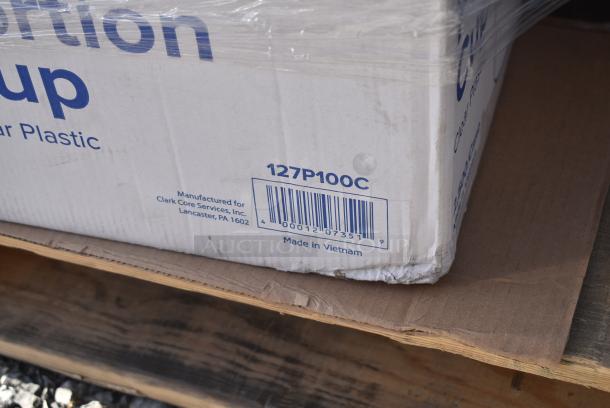 26 BRAND NEW! Items Including 127CH08F Choice 8 oz. Clear RPET Tall Hinged Deli Container - 200/Case, 433NHT101H Choice 1/6 Standard Size White "Thank You" Medium-Duty Plastic T-Shirt Bag - 1000/Case, 500L1020B Choice Black Hot Paper Cup Travel Lid for 10-24 oz. Standard Cups and 8 oz. Squat Cups - 1000/Case, 129MCR16B Choice 16 oz. Black 6 1/4" Round Microwavable Heavy Weight Container with Lid - 150/Case, 127P100C Choice 1 oz. Clear Plastic Souffle Cup / Portion Cup - 2500/Case, 394385L Noble Products Powder-Free Disposable Latex Gloves for Foodservice - 1000/Case, 130BFORKWP Choice Individually Wrapped Medium Weight Black Polypropylene Plastic Fork - 1000/Case. 26 Times Your Bid! - Image 10 of 15