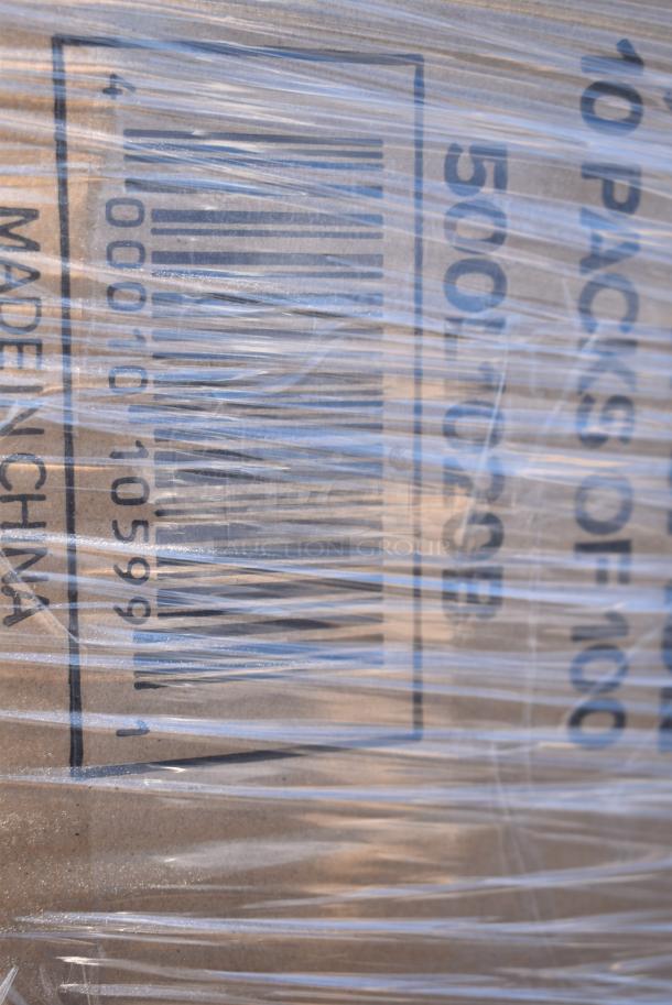 26 BRAND NEW! Items Including 127CH08F Choice 8 oz. Clear RPET Tall Hinged Deli Container - 200/Case, 433NHT101H Choice 1/6 Standard Size White "Thank You" Medium-Duty Plastic T-Shirt Bag - 1000/Case, 500L1020B Choice Black Hot Paper Cup Travel Lid for 10-24 oz. Standard Cups and 8 oz. Squat Cups - 1000/Case, 129MCR16B Choice 16 oz. Black 6 1/4" Round Microwavable Heavy Weight Container with Lid - 150/Case, 127P100C Choice 1 oz. Clear Plastic Souffle Cup / Portion Cup - 2500/Case, 394385L Noble Products Powder-Free Disposable Latex Gloves for Foodservice - 1000/Case, 130BFORKWP Choice Individually Wrapped Medium Weight Black Polypropylene Plastic Fork - 1000/Case. 26 Times Your Bid! - Image 11 of 15