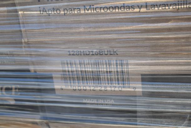 30 BRAND NEW! Items Including Three 450137 Tork Wiper ShopMax Roll 450 White Centerfeed, Two 500L1020B Choice Black Hot Paper Cup Travel Lid for 10-24 oz. Standard Cups and 8 oz. Squat Cups - 1000/Case, 500TO10103 Choice 10" x 10" x 3" Microwaveable 1-Compartment Black / Clear Plastic Hinged Container - 100/Case, 433910P 9" White Uncoated Paper Plate, 128HD16COMBO ChoiceHD 16 oz. Microwavable Translucent Plastic Deli Container and Lid Combo Pack - 240/Case, 760SOUP8MP Choice 8 oz. Medley Double Poly-Coated Paper Soup / Hot Food Cup with Vented Paper Lid - 250/Case. 30 Times Your Bid! - Image 11 of 16