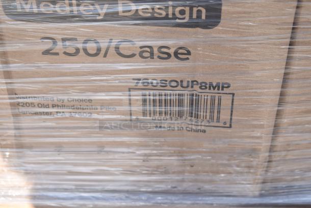 30 BRAND NEW! Items Including Three 450137 Tork Wiper ShopMax Roll 450 White Centerfeed, Two 500L1020B Choice Black Hot Paper Cup Travel Lid for 10-24 oz. Standard Cups and 8 oz. Squat Cups - 1000/Case, 500TO10103 Choice 10" x 10" x 3" Microwaveable 1-Compartment Black / Clear Plastic Hinged Container - 100/Case, 433910P 9" White Uncoated Paper Plate, 128HD16COMBO ChoiceHD 16 oz. Microwavable Translucent Plastic Deli Container and Lid Combo Pack - 240/Case, 760SOUP8MP Choice 8 oz. Medley Double Poly-Coated Paper Soup / Hot Food Cup with Vented Paper Lid - 250/Case. 30 Times Your Bid! - Image 15 of 16
