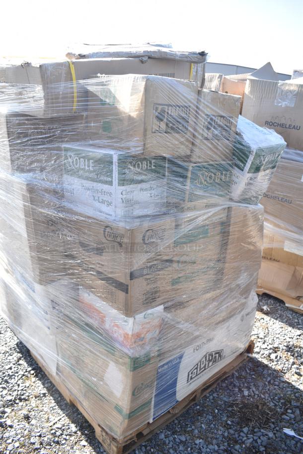 32 BRAND NEW! Items Including 129MCS24B Choice 24 oz. Black Rectangular Microwavable Heavy Weight Container with Lid 8" x 5 1/4" x 2" - 150/Case, 600TB3018G Regency 30" x 18" 18-Gauge 304 Stainless Steel Equipment Filler Table with Backsplash and Galvanized Undershelf, 50016W Choice 16 oz. White Poly Paper Hot Cup - 1000/Case, 50010DWALLW Choice 10 oz. White Smooth Double Wall Paper Hot Cup - 500/Case, 612FS7800 Choice Full Size Foil Steam Table Pan Medium. 32 Times Your Bid! - Image 4 of 15