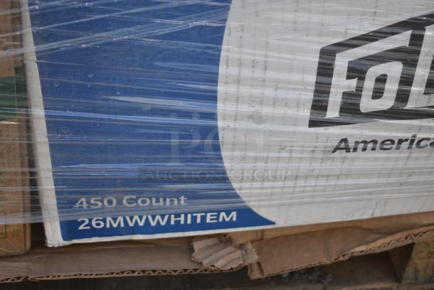 32 BRAND NEW! Items Including 129MCS24B Choice 24 oz. Black Rectangular Microwavable Heavy Weight Container with Lid 8" x 5 1/4" x 2" - 150/Case, 600TB3018G Regency 30" x 18" 18-Gauge 304 Stainless Steel Equipment Filler Table with Backsplash and Galvanized Undershelf, 50016W Choice 16 oz. White Poly Paper Hot Cup - 1000/Case, 50010DWALLW Choice 10 oz. White Smooth Double Wall Paper Hot Cup - 500/Case, 612FS7800 Choice Full Size Foil Steam Table Pan Medium. 32 Times Your Bid! - Image 5 of 15