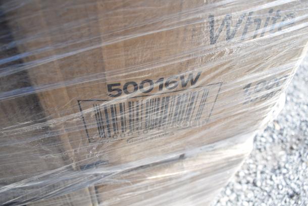 32 BRAND NEW! Items Including 129MCS24B Choice 24 oz. Black Rectangular Microwavable Heavy Weight Container with Lid 8" x 5 1/4" x 2" - 150/Case, 600TB3018G Regency 30" x 18" 18-Gauge 304 Stainless Steel Equipment Filler Table with Backsplash and Galvanized Undershelf, 50016W Choice 16 oz. White Poly Paper Hot Cup - 1000/Case, 50010DWALLW Choice 10 oz. White Smooth Double Wall Paper Hot Cup - 500/Case, 612FS7800 Choice Full Size Foil Steam Table Pan Medium. 32 Times Your Bid! - Image 10 of 15