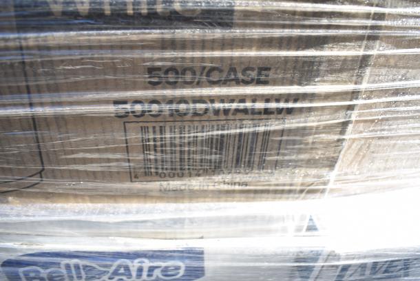 32 BRAND NEW! Items Including 129MCS24B Choice 24 oz. Black Rectangular Microwavable Heavy Weight Container with Lid 8" x 5 1/4" x 2" - 150/Case, 600TB3018G Regency 30" x 18" 18-Gauge 304 Stainless Steel Equipment Filler Table with Backsplash and Galvanized Undershelf, 50016W Choice 16 oz. White Poly Paper Hot Cup - 1000/Case, 50010DWALLW Choice 10 oz. White Smooth Double Wall Paper Hot Cup - 500/Case, 612FS7800 Choice Full Size Foil Steam Table Pan Medium. 32 Times Your Bid! - Image 11 of 15
