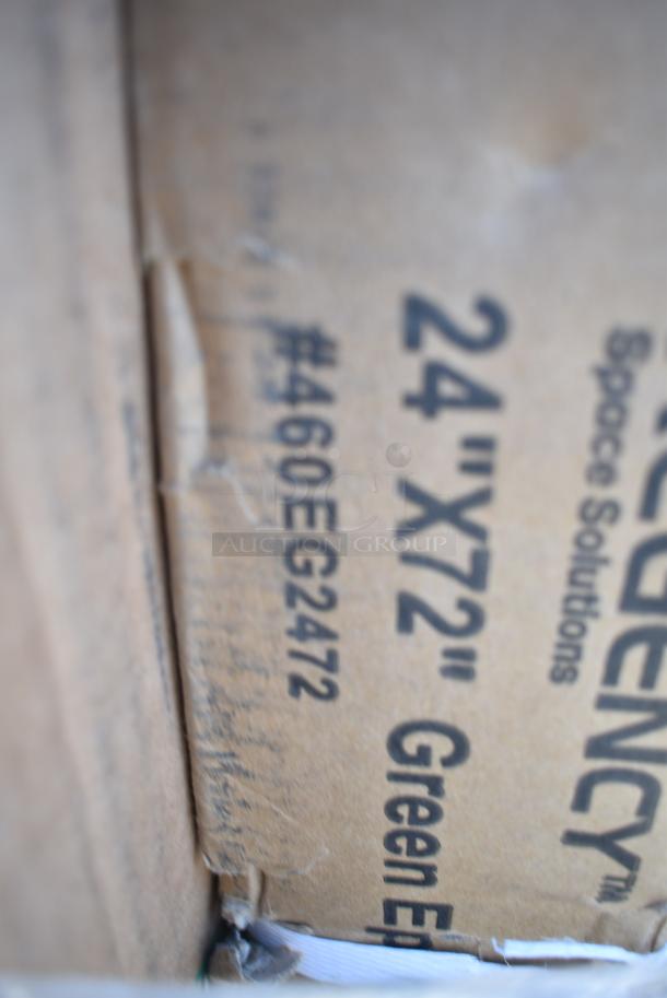 16 BRAND NEW! Items Including 760SOUP16WB Choice 6 - 16 oz. White Paper Soup / Hot Food Cup Vented Lid - 1000/Case, Two 460EG2472 Regency 24 x 72 Green Wire Shelf, 129MCR32B Choice 32 oz. Black Round Microwavable Heavy Weight Container with Lid 7 1/4" - 150/Case, 612558HD Choice 8 Round Heavy Weight Foil Take Out Pan. 16 Times Your Bid! - Image 8 of 12