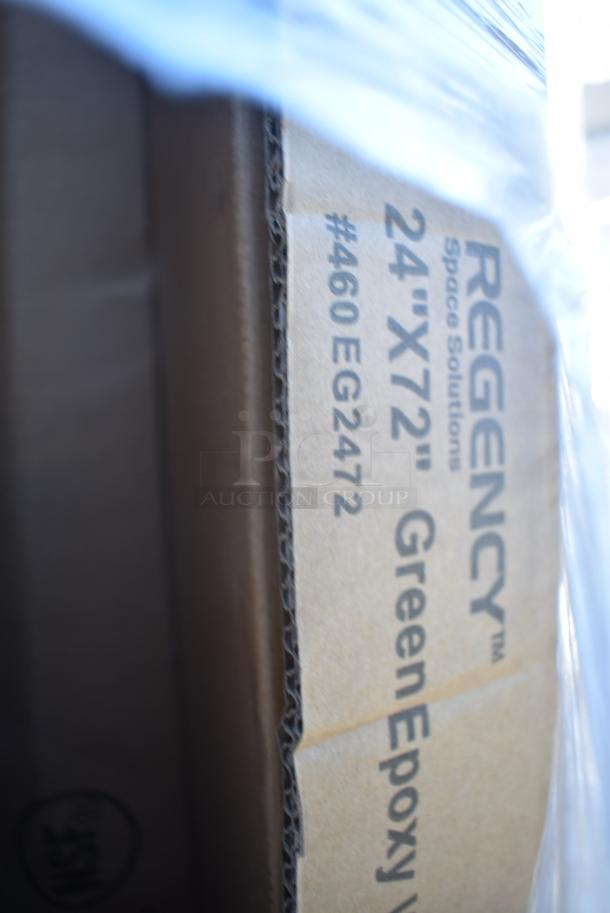 16 BRAND NEW! Items Including 760SOUP16WB Choice 6 - 16 oz. White Paper Soup / Hot Food Cup Vented Lid - 1000/Case, Two 460EG2472 Regency 24 x 72 Green Wire Shelf, 129MCR32B Choice 32 oz. Black Round Microwavable Heavy Weight Container with Lid 7 1/4" - 150/Case, 612558HD Choice 8 Round Heavy Weight Foil Take Out Pan. 16 Times Your Bid! - Image 9 of 12