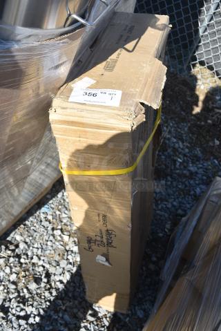 BRAND NEW SCRATCH AND DENT! Regency 600TB3618G 36" x 18" 18-Gauge 304 Stainless Steel Equipment Filler Table with Backsplash and Galvanized Undershelf. May Be Missing Pieces.