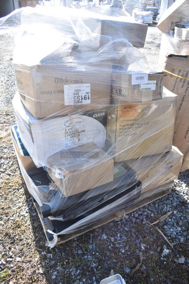 17 BRAND NEW! Items Including Beverage-Air 00C26S014A 6" Adjustable Legs for Beer Dispensers - 4/Set 18500C26014A, 5539222B Acopa Covella 22 oz. Burgundy Wine Glass - 12/Case, Beverage-Air 00C06-003A 6" Adjustable Legs for Milk Coolers - 4/Set 18500C06003A, 347FC2P4 Visions 4 oz. Clear 2-Piece Plastic Champagne Glass - 360/Case, 130BKFKSNSPH CUTLERY PACK HVY WGHT FKSNSP BLACK 500. 17 Times Your Bid! - Image 3 of 13