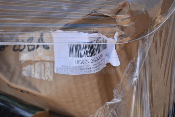 17 BRAND NEW! Items Including Beverage-Air 00C26S014A 6" Adjustable Legs for Beer Dispensers - 4/Set 18500C26014A, 5539222B Acopa Covella 22 oz. Burgundy Wine Glass - 12/Case, Beverage-Air 00C06-003A 6" Adjustable Legs for Milk Coolers - 4/Set 18500C06003A, 347FC2P4 Visions 4 oz. Clear 2-Piece Plastic Champagne Glass - 360/Case, 130BKFKSNSPH CUTLERY PACK HVY WGHT FKSNSP BLACK 500. 17 Times Your Bid! - Image 8 of 13