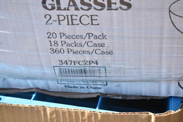 17 BRAND NEW! Items Including Beverage-Air 00C26S014A 6" Adjustable Legs for Beer Dispensers - 4/Set 18500C26014A, 5539222B Acopa Covella 22 oz. Burgundy Wine Glass - 12/Case, Beverage-Air 00C06-003A 6" Adjustable Legs for Milk Coolers - 4/Set 18500C06003A, 347FC2P4 Visions 4 oz. Clear 2-Piece Plastic Champagne Glass - 360/Case, 130BKFKSNSPH CUTLERY PACK HVY WGHT FKSNSP BLACK 500. 17 Times Your Bid! - Image 9 of 13