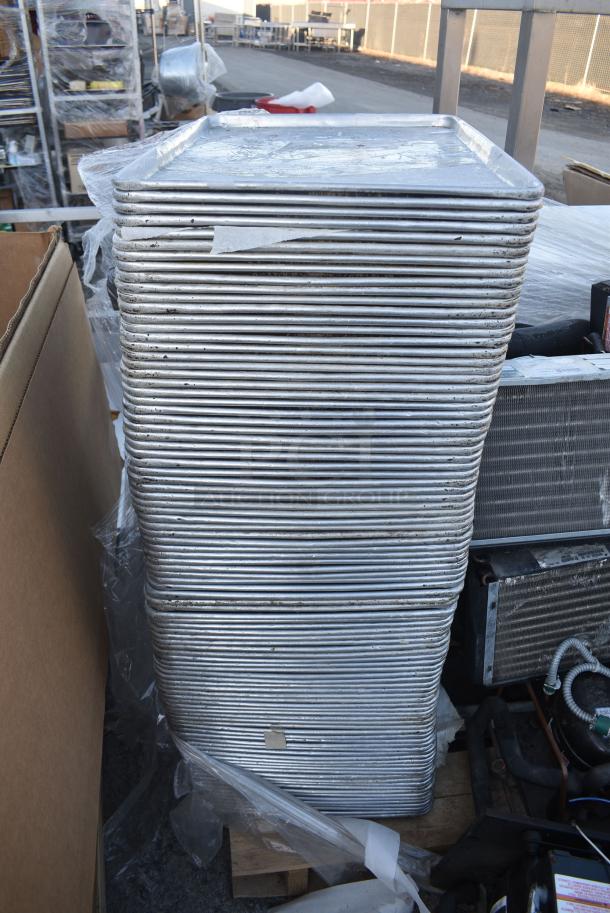 90 Metal Full Size Baking Pans. 90 Times Your Bid! - Image 1 of 3