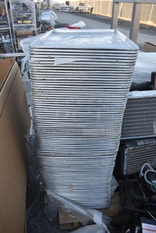 90 Metal Full Size Baking Pans. 90 Times Your Bid!