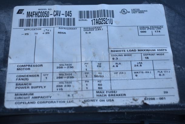 11 Various Compressors Including Copeland M4FHC0050-CAV-045, Copeland ASE32C3E-CAV-103. 11 Times Your Bid! - Image 5 of 14