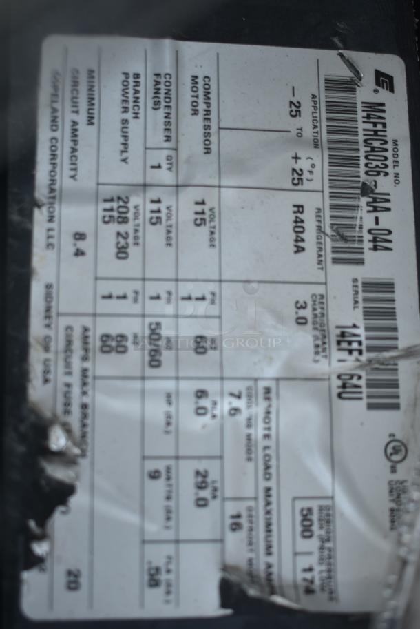 11 Various Compressors Including Copeland M4FHC0050-CAV-045, Copeland ASE32C3E-CAV-103. 11 Times Your Bid! - Image 9 of 14