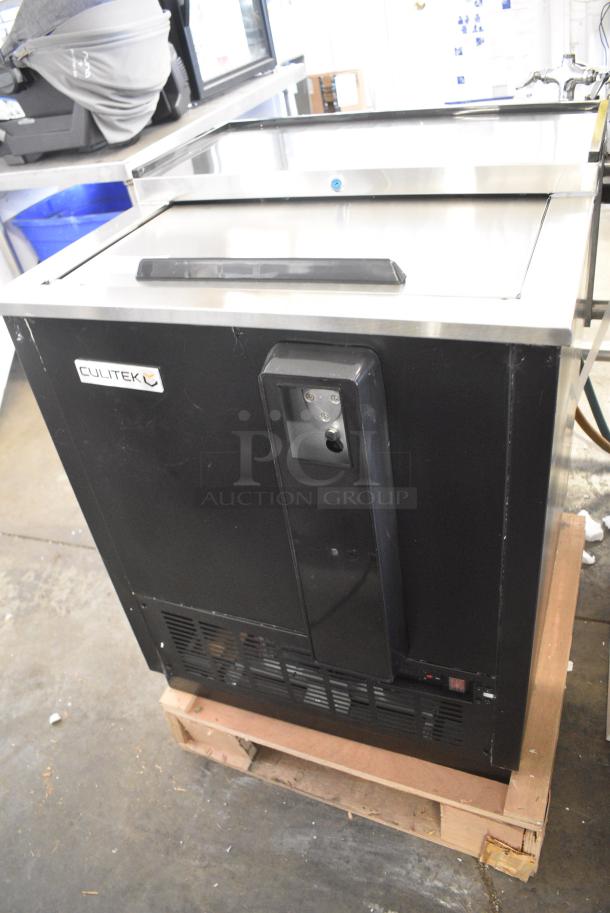 BRAND NEW SCRATCH AND DENT! Culitek MBC-25 Metal Commercial Back Bar Bottle Cooler w/ 1 Lid. 115 Volts, 1 Phase. Tested and Working! - Image 7 of 13