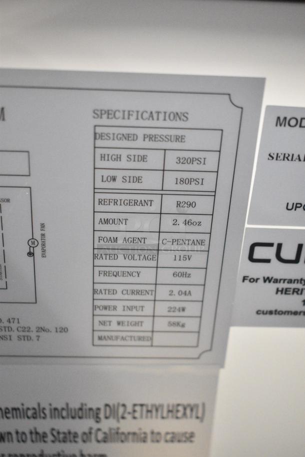 BRAND NEW SCRATCH AND DENT! Culitek MBC-25 Metal Commercial Back Bar Bottle Cooler w/ 1 Lid. 115 Volts, 1 Phase. Tested and Working! - Image 13 of 13