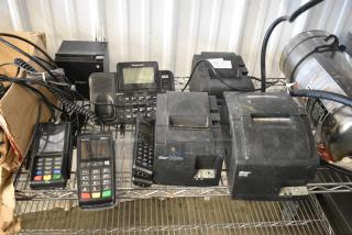 8 Various Items Including 2 Star TSP100 Receipt Printer, Epson M362B Receipt Printer, Panasonic Telephone, Ingenico Credit Card Reader. 8 Times Your Bid!