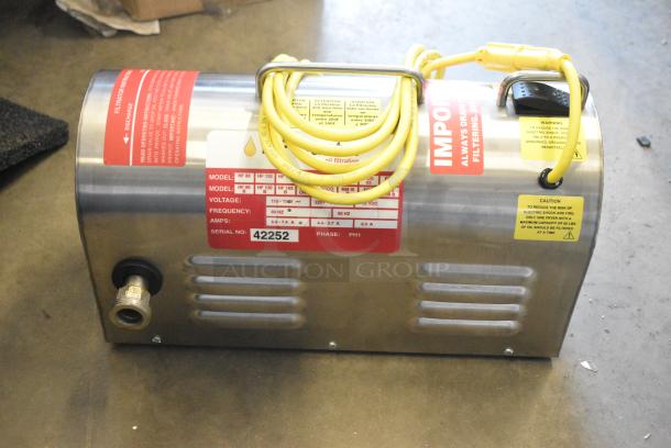 BRAND NEW SCRATCH AND DENT! RF Hunter HF130 130 Lb Fryer Oil Filter, Mobile, Gravity Drain - Image 1 of 8