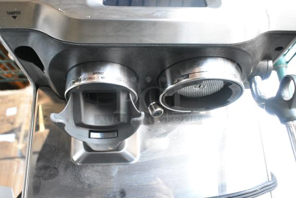 LIKE NEW! Breville BES880 BSS /C Countertop Espresso Machine. 120 Volts, 1 Phase. - Image 14 of 17