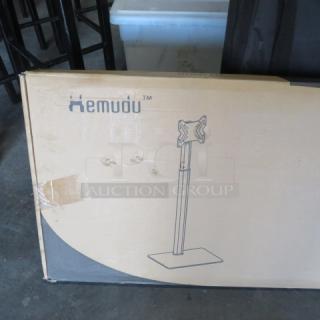 One NEW Hemudu TV Stand With Mount. #HT1001B. $245.00