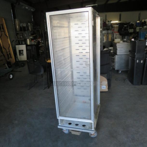 One Winholt Aluminum Holding Cabinet On Casters. 20.5X32X67 - Image 1 of 2