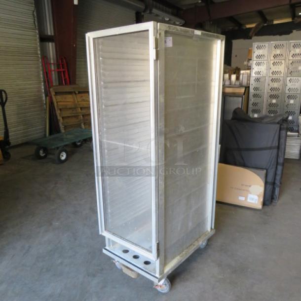 One Winholt Aluminum Holding Cabinet On Casters. 20.5X32X67 - Image 2 of 2