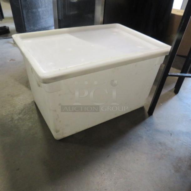 One 22 Gallon Food Storage Container With Lid. - Image 1 of 1