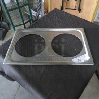 One Stainless Steel Adapter Plate.