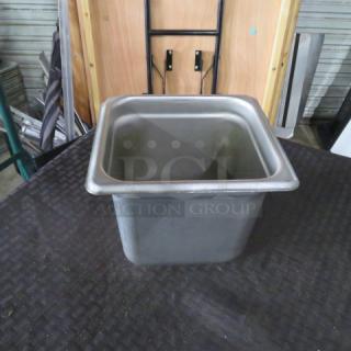 1/6 Size 6 Inch Deep Hotel Pan. 5XBID