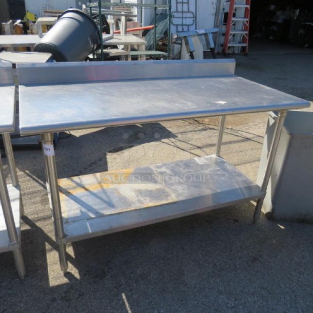 One Stainless Steel Table With SS Under Shelf. 60X30X40 - Image 1 of 1