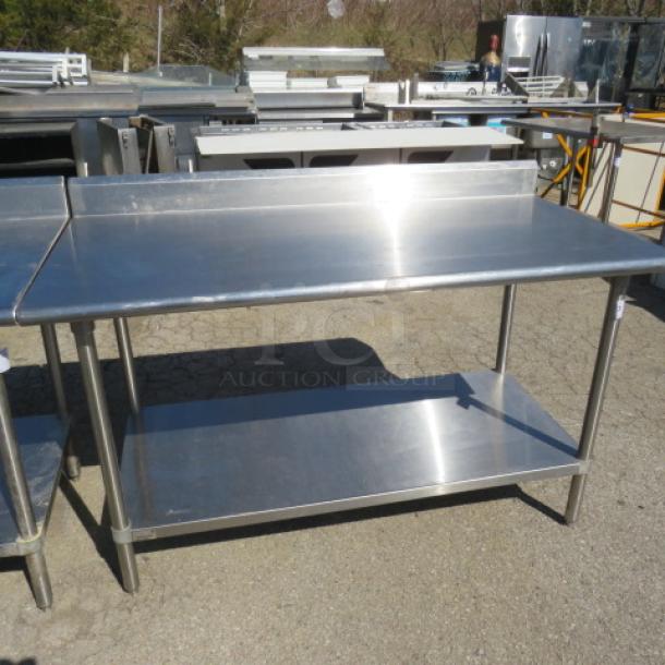 One Stainless Steel Table With SS Under Shelf. 60X30X40 - Image 1 of 1