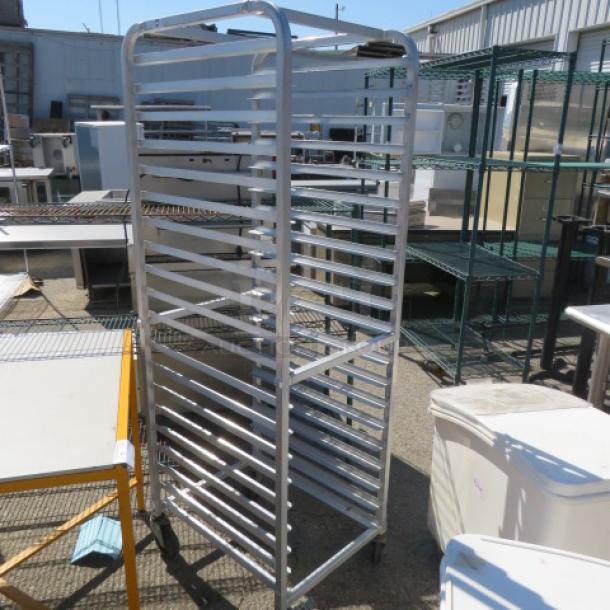 One Aluminum Speed Rack On Casters. 20X26X70 - Image 1 of 1