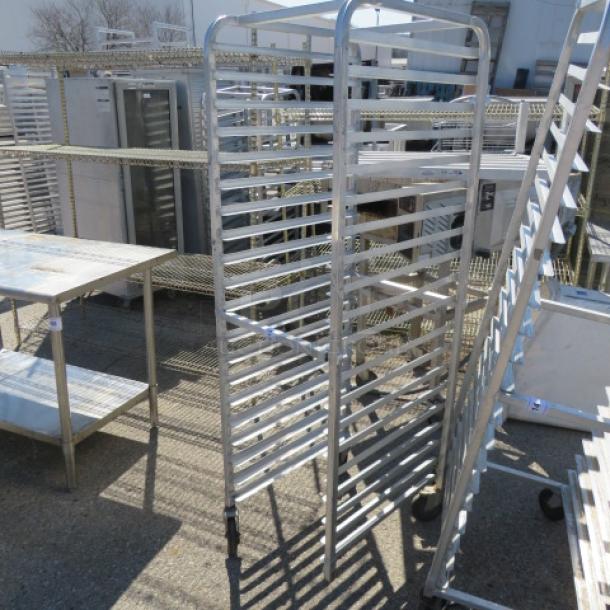 One Aluminum Speed Rack On Casters. Missing 1 Caster. 20X26X70 - Image 1 of 1