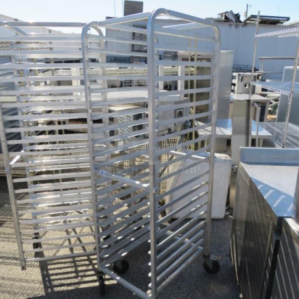 One Aluminum Speed Rack On Casters. Missing 1 Caster. 20X26X70 - Image 1 of 1