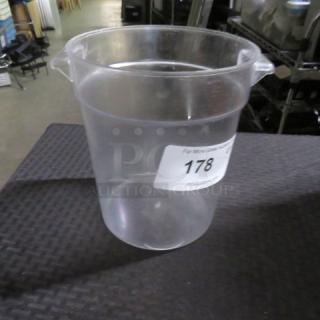 One 8 Quart Food Storage Container