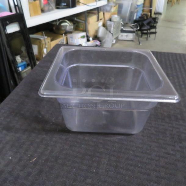 1/6 Size 4 Inch Deep Food Storage Container. 5XBID - Image 1 of 1