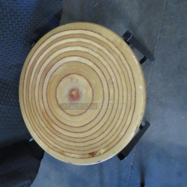 Unique Wooden/Metal Stool. 2XBID - Image 2 of 2