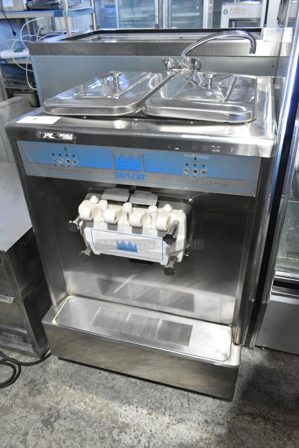 Taylor 338-33 Stainless Steel Commercial Countertop Water Cooled 2 Flavor w/ Twist Soft Serve Ice Cream Machine 208-230 Volts, 3 Phase. - Image 2 of 9