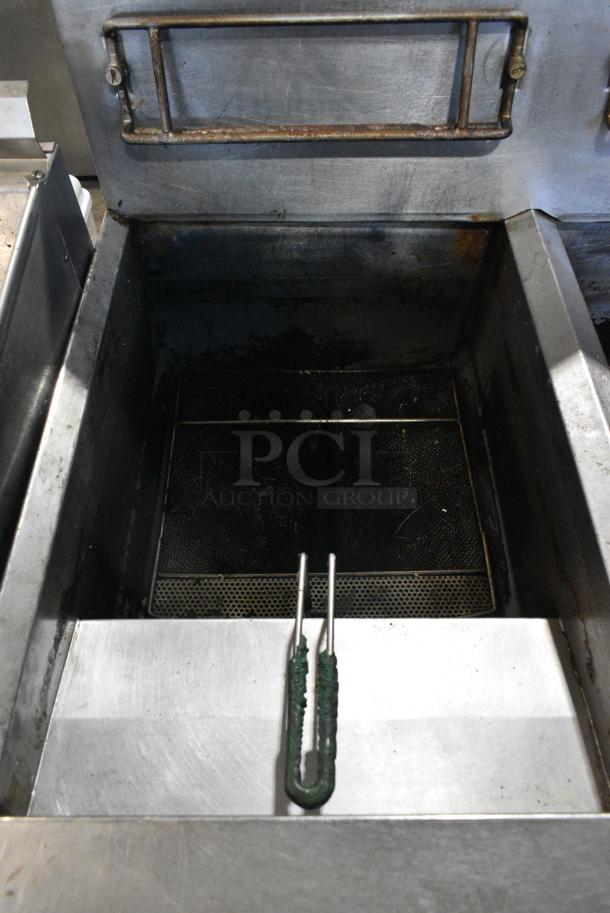 2019 Frymaster FPPH555CSC Stainless Steel Commercial Natural Gas Powered 5 Bay Deep Fat Fryer w/ Filtration System on Commercial Casters. 80,000 BTU. - Image 5 of 14