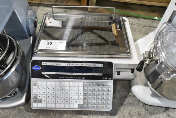 BRAND NEW SCRATCH AND DENT! Globe GSP30B Metal Commercial Countertop Scale. 110-120 Volts, 1 Phase. Tested and Working! - Image 1 of 8