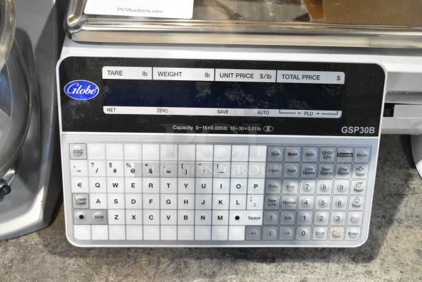 BRAND NEW SCRATCH AND DENT! Globe GSP30B Metal Commercial Countertop Scale. 110-120 Volts, 1 Phase. Tested and Working! - Image 5 of 8