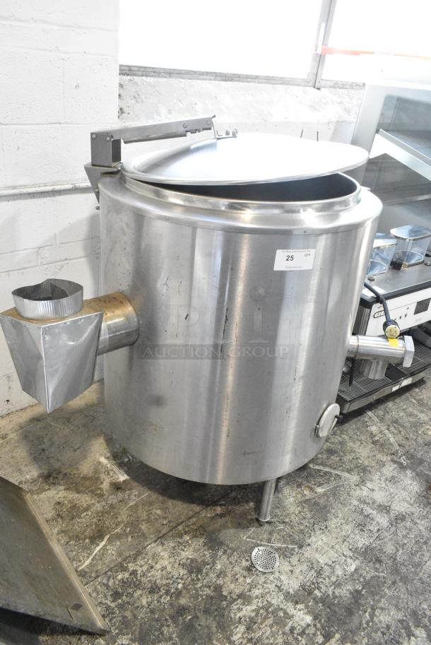 Groen AH/1E-40 Stainless Steel Commercial Floor Style Propane Gas Powered 40 Gallon Steam Kettle. 85,000 BTU. Consignor States That Item Was Never Used - Image 2 of 11