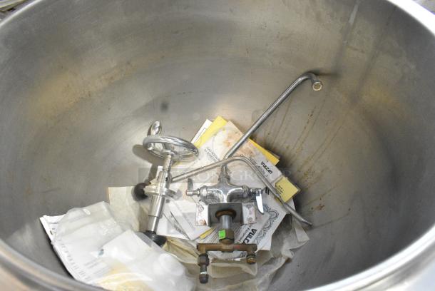 Groen AH/1E-40 Stainless Steel Commercial Floor Style Propane Gas Powered 40 Gallon Steam Kettle. 85,000 BTU. Consignor States That Item Was Never Used - Image 7 of 11