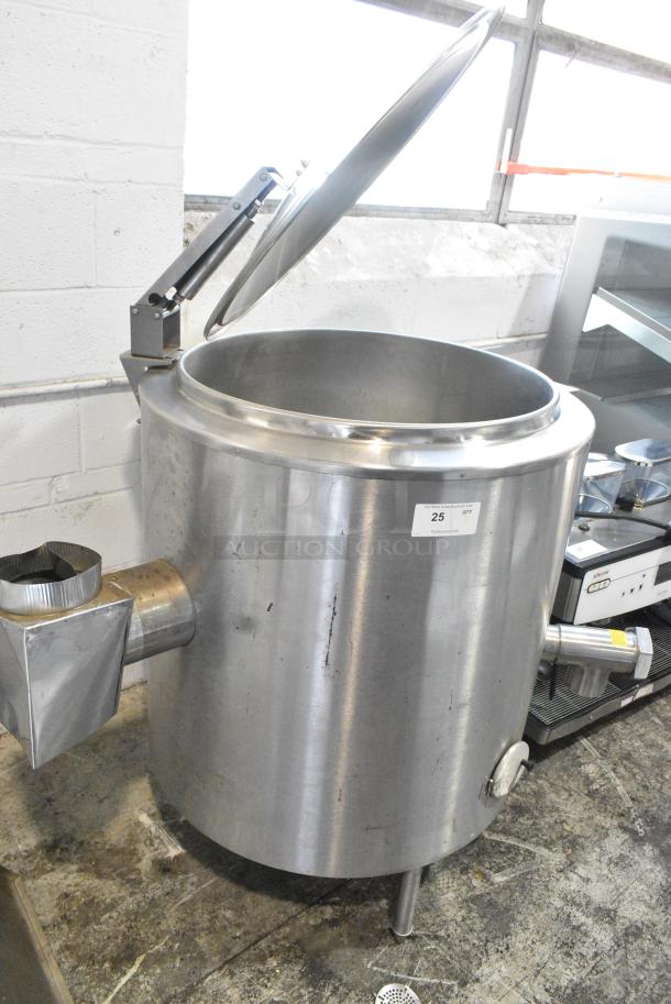 Groen AH/1E-40 Stainless Steel Commercial Floor Style Propane Gas Powered 40 Gallon Steam Kettle. 85,000 BTU. Consignor States That Item Was Never Used - Image 8 of 11